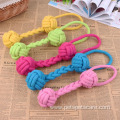 Candy Color Cotton Rope Molar Chewing Dog Toy